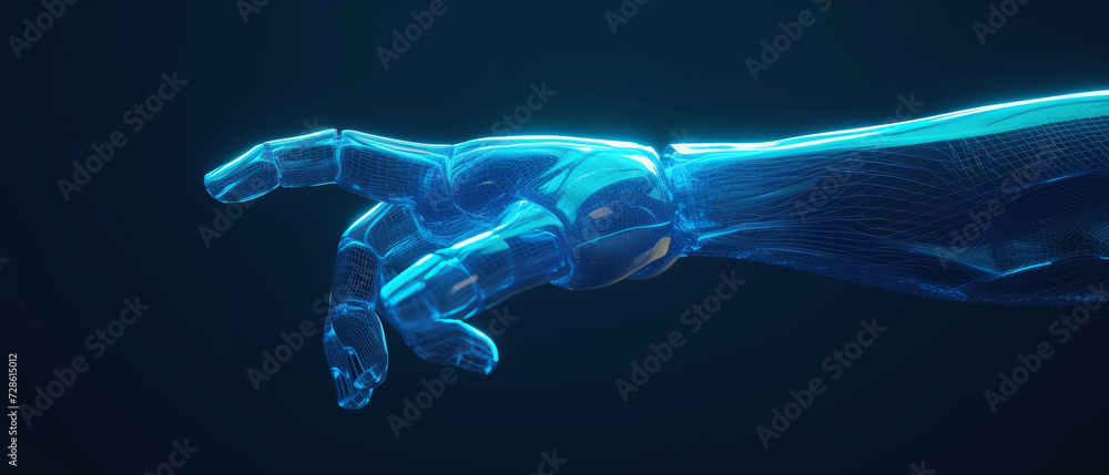 hand technology robot futuristic concept cyborg
