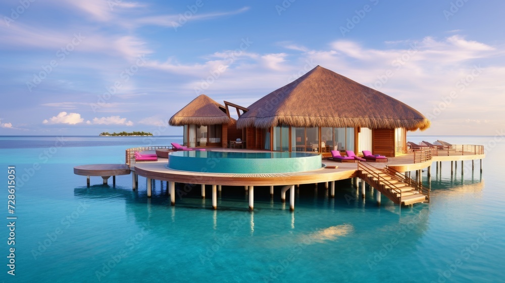 tropical paradise Maldives, resort Hotel
