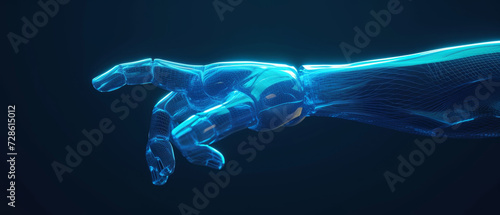 hand technology robot futuristic concept cyborg