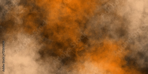 Black orange gray painted concrete texture background and grain elements. orange Smoke Background elegant luxury backdrop painting paper texture design .Dark wall texture background .