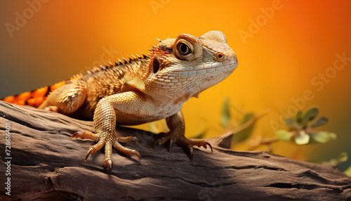 Lizard on a log in the tropics © terra.incognita