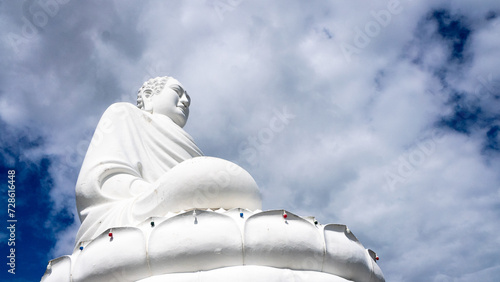 Big Buddha white marble statue