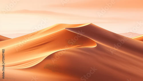 Sand dunes background at sunset