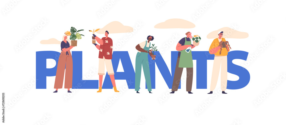 People With Plants Cultivates Community Through Shared Love For Greenery. Characters Fostering Sustainable Practices People With Plants Cultivates Community Through Shared Love For Greenery. Characters Fostering Sustainable Practices