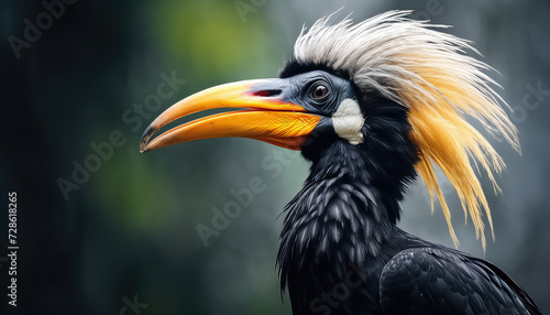 Hornbill with huge beak bird © terra.incognita