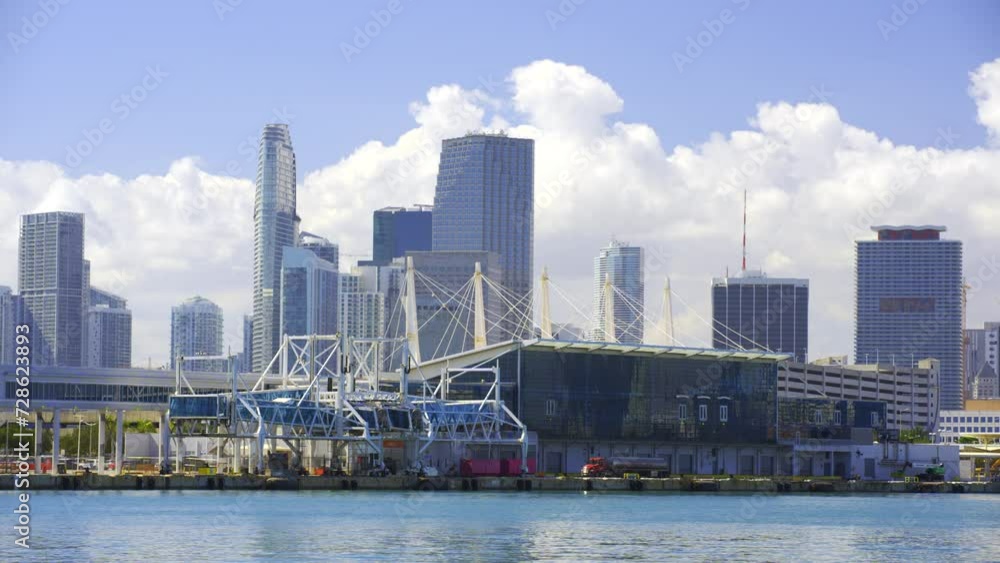 Cruise Terminal E Port of Miami 4k HDR footage Cruise Terminal E Port of Miami 4k HDR footage