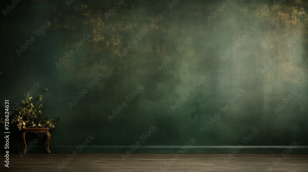 a vase with flowers on a table in front of a green wall a vase with flowers on a table in front of a green wall