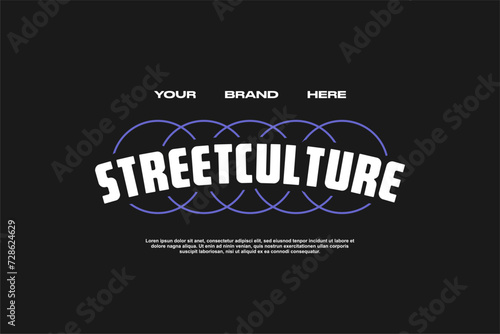 streetwear template for modern design clothing	