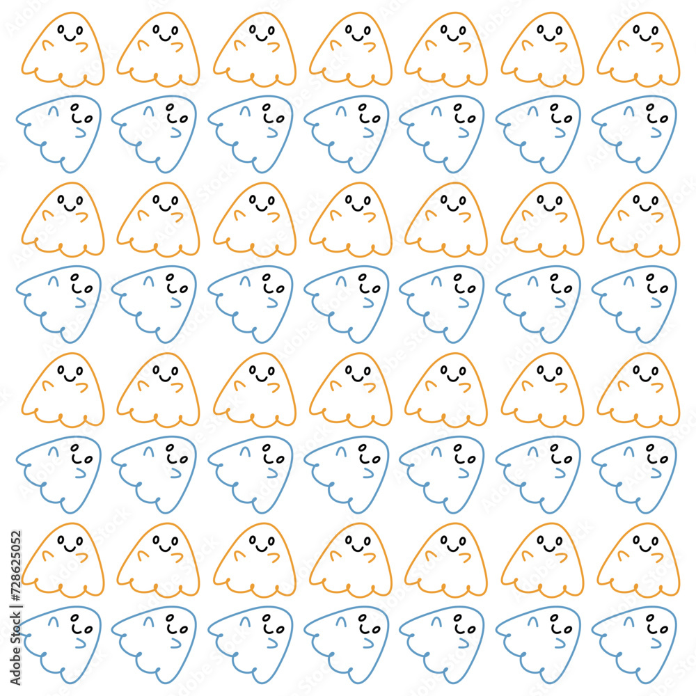 CUTE HALLOWEEN GHOSTS PATTERN TEXTURE BACKGROUND VECTOR CUTE HALLOWEEN GHOSTS PATTERN TEXTURE BACKGROUND VECTOR