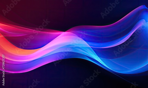 A Colorful Wave of Light Dancing on a Dark Canvas