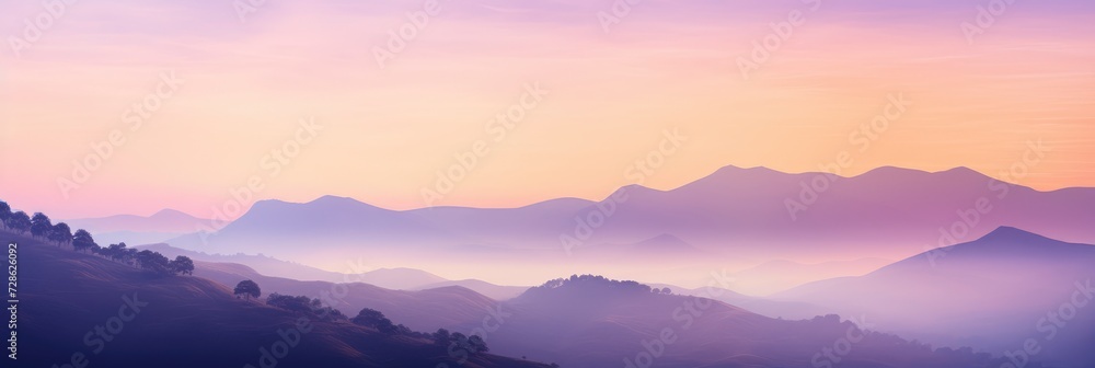 A Serene Hilltop Sunrise Gradient Background, Background Image, Background For Banner, HD