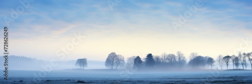 A Serene Morning Mist Gradient Background, Background Image, Background For Banner, HD