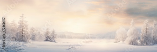 A Serene Snowscape With Abstract Snowflake, Background Image, Background For Banner, HD © ACE STEEL D