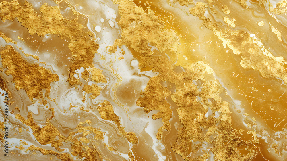 Gold fluid art marbling paint textured background Gold fluid art marbling paint textured background