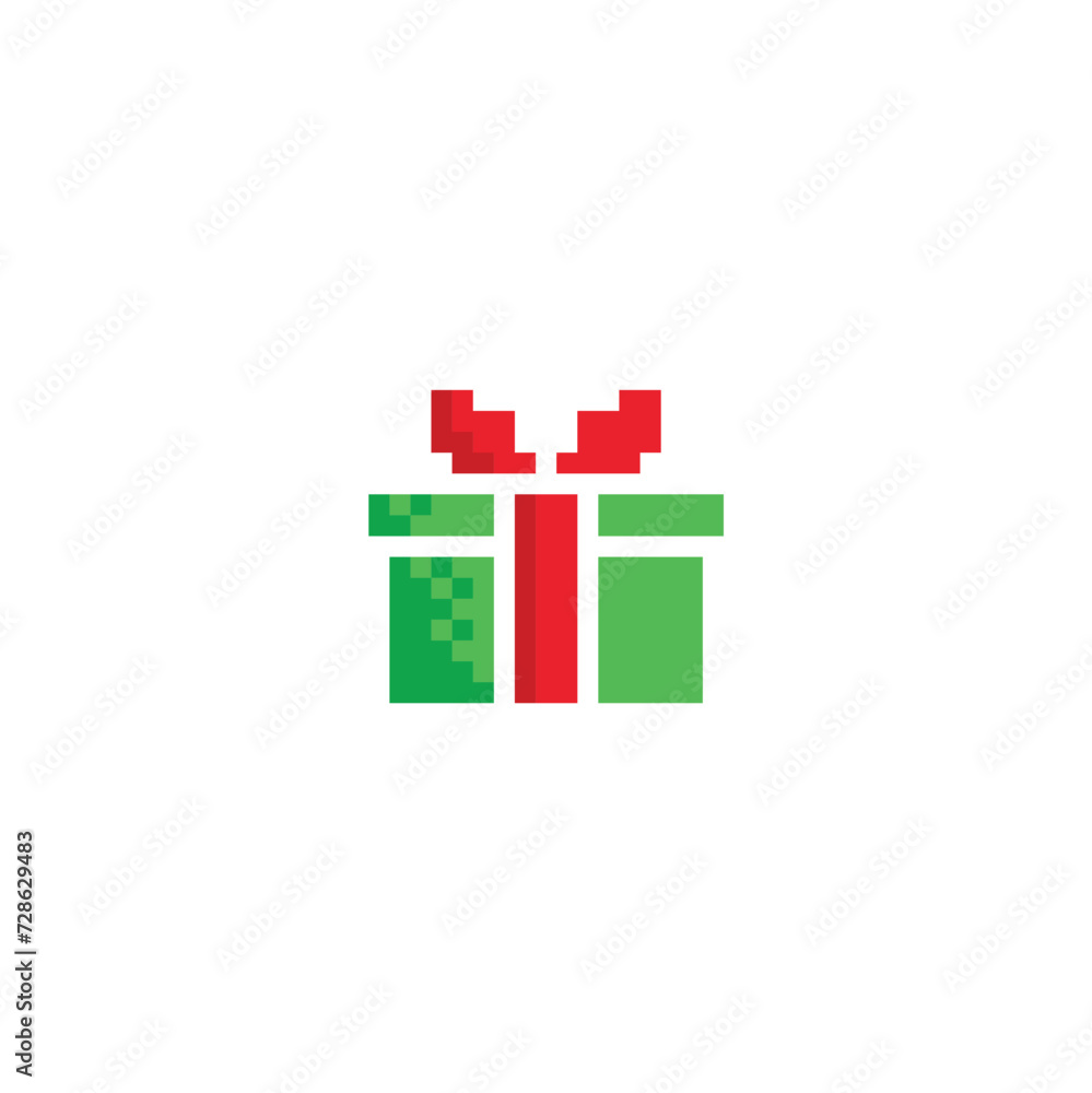 pixel gift icon. gift box sign pixel art icon vector 8 bit game pixel gift icon. gift box sign pixel art icon vector 8 bit game