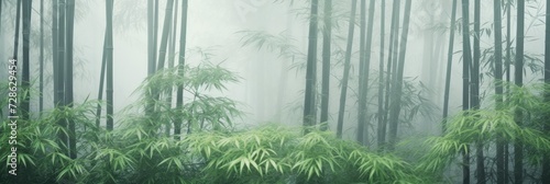 A Tranquil Bamboo Forest Gradient Background  Background Image  Background For Banner  HD