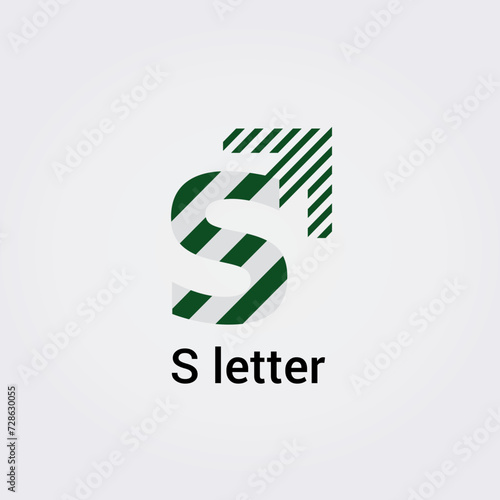 Icone Lettre S pour Design Logos, Symbole, Illustration Pictogramme Monogramme pour Business, Variations Alphabet Isolé Silhouette photo