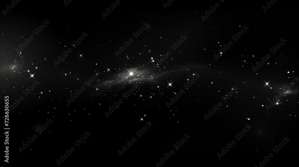 starry sky on black background starry sky on black background