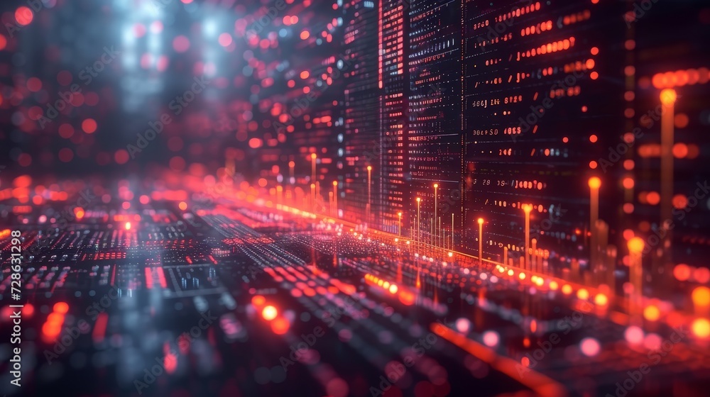 stock market data futuristic technology stock market data futuristic technology