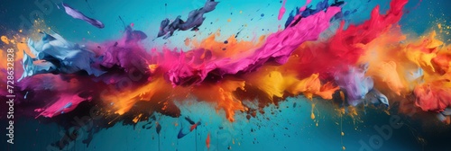 A Vibrant Abstract Painting Studio, Background Image, Background For Banner, HD