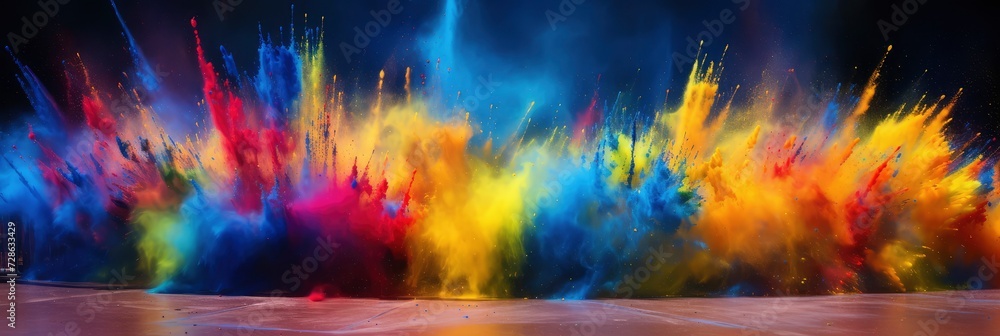 A Vibrant Festival Of Colors With Abstract, Background Image, Background For Banner, HD