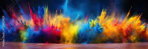 A Vibrant Festival Of Colors With Abstract, Background Image, Background For Banner, HD