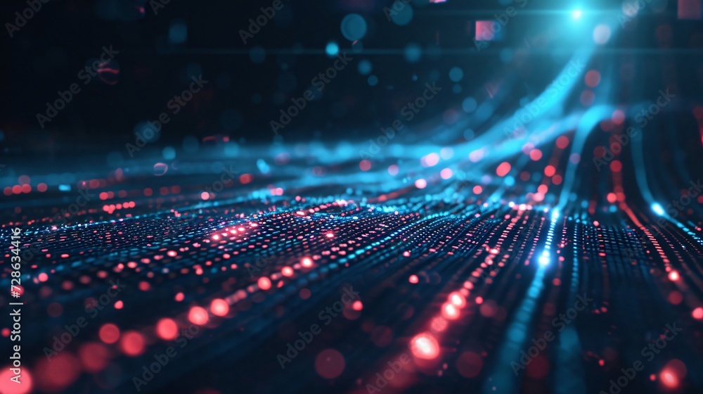 Abstract Technology and Data Background A conceptual Abstract Technology and Data Background A conceptual