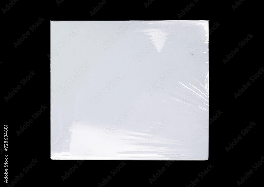 CD disk video case on black background. Isolated music transparent mockup. Clean cover box template. CD disk video case on black background. Isolated music transparent mockup. Clean cover box template.