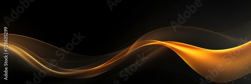 Abstract Golden Wave On Dark Noise Texture, Background Image, Background For Banner, HD
