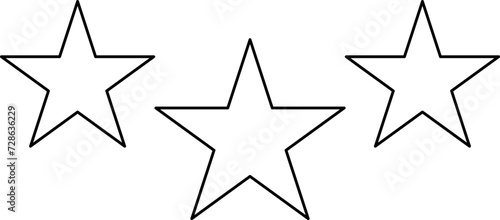 Star shape. Star icon. 5 Five Stars customer product rating review flat icon for apps and websites. Yellow star Rating symbol vector.