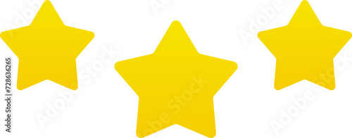 Star shape. Star icon. 5 Five Stars customer product rating review flat icon for apps and websites. Yellow star Rating symbol vector.