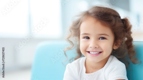 Children's dentistry for healthy teeth and beautiful smile at dentist 