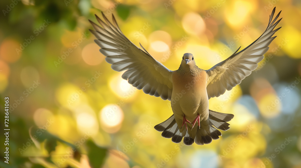 Winged dove. Winged dove.