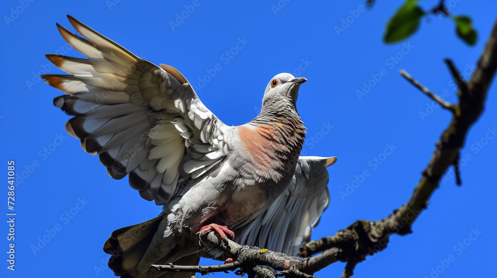 Fototapeta premium Winged dove.
