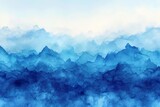 Blue azure turquoise abstract watercolor background for textures backgrounds and web banners design