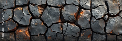 Dried Cracked Riverbed With A Network, Background Image, Background For Banner, HD