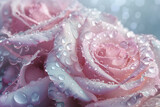 Nature's Jewels: Rose Petals Bedazzled with Dewdrops