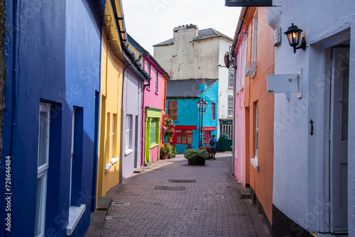 Colourful street in Kinsale, Ireland