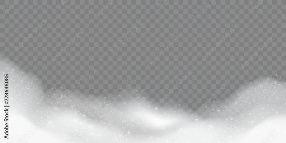 soap suds, realistic white airy soap foam with bubbles on transparent cut out background soap suds, realistic white airy soap foam with bubbles on transparent cut out background