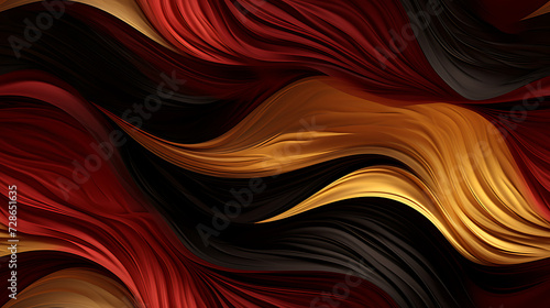 abstract art in rich dark red, silver and gold colors - Seamless tile. Endless and repeat print.