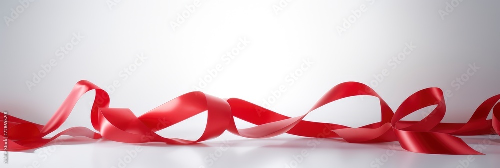 Red White Ribbons Empty Copy Space, Background Image, Background For Banner, HD Red White Ribbons Empty Copy Space, Background Image, Background For Banner, HD