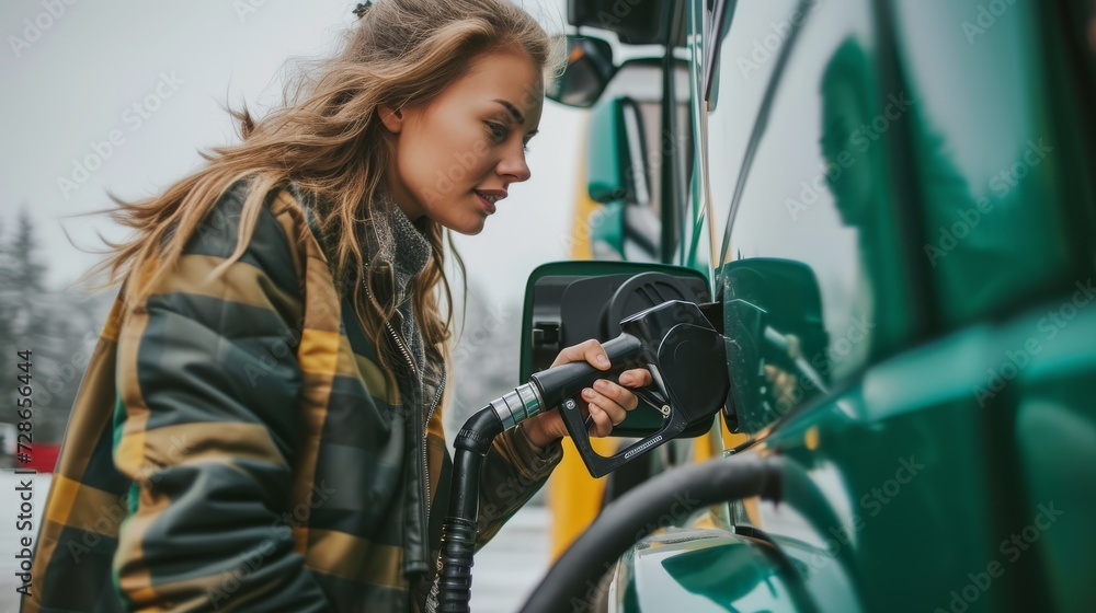 Empowered Female Trucker A Professional Truck Driver Takes Charge