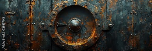 Rugged Ancient Viking Shield Wood And Iron, Background Image, Background For Banner, HD