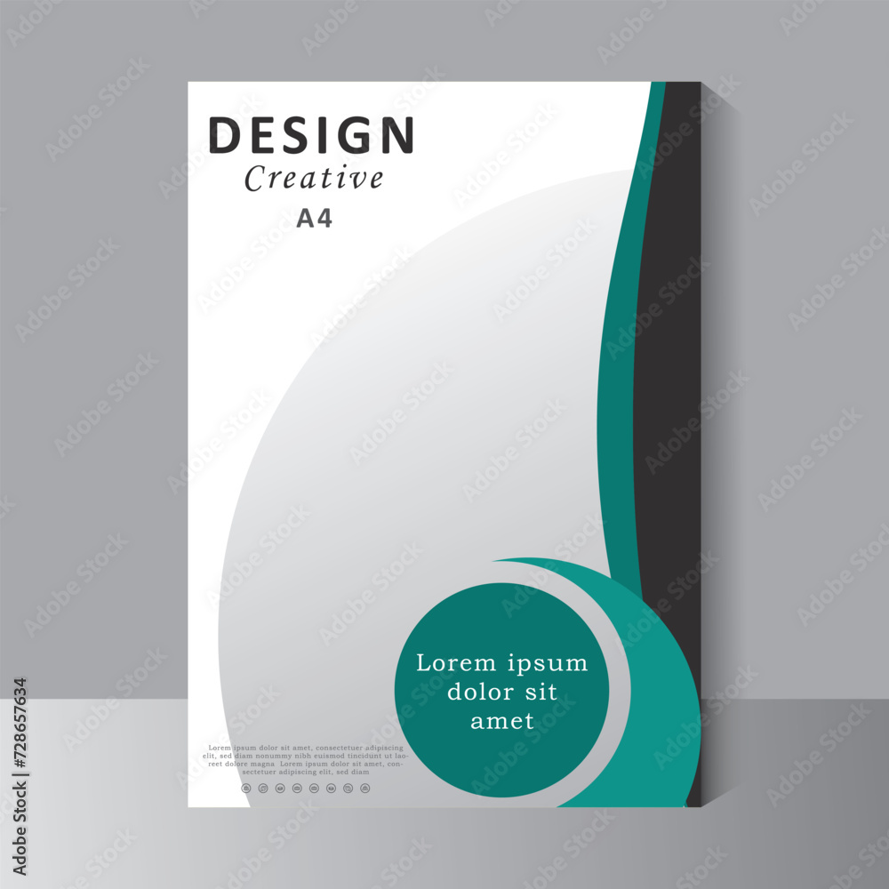 Fototapeta premium Book Cover Design, abstract background for leaflet, Brochure template layout design. Annual report, catalog, Corporate business. simple Flyer, magazine. Vector eps 10