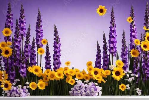 Podium with flowers