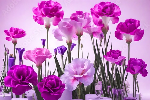 Podium with flowers