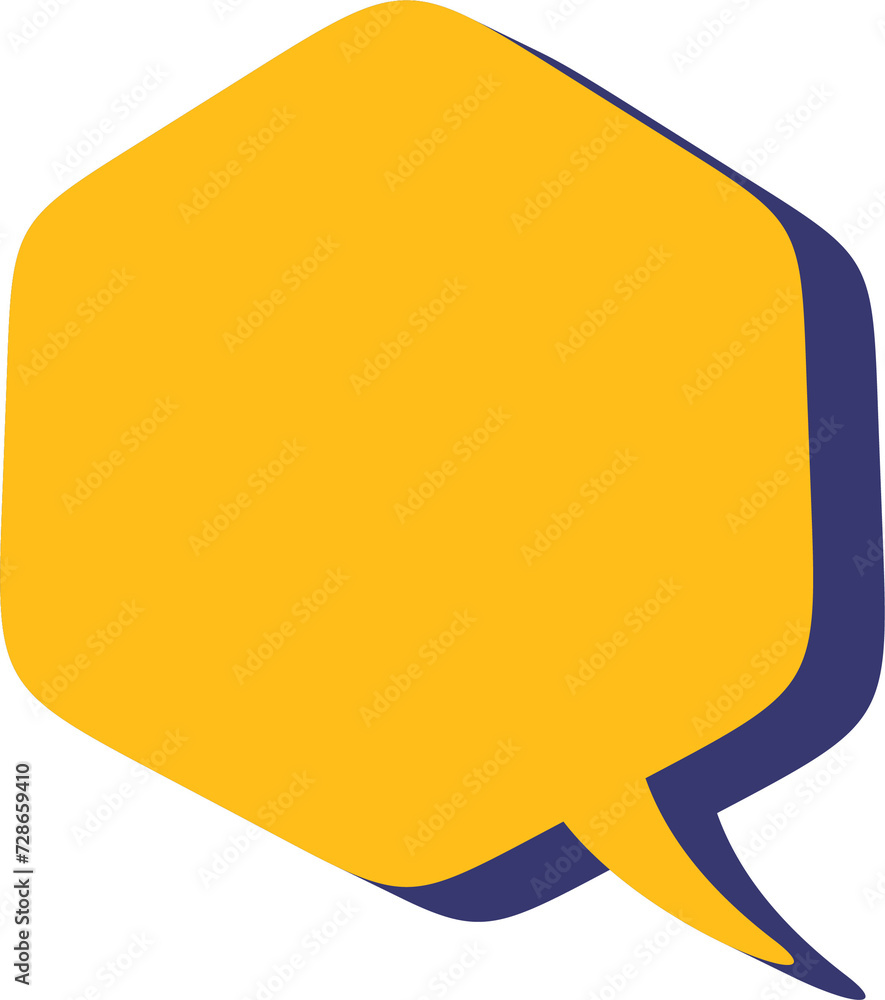 Text talk balloon. Speech bubble for dialog. Comic cloud box for message with shadow. Frame shape for comment. Hexagon Text talk balloon. Speech bubble for dialog. Comic cloud box for message with shadow. Frame shape for comment. Hexagon