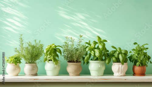 Lots of beautiful green plants in a pot