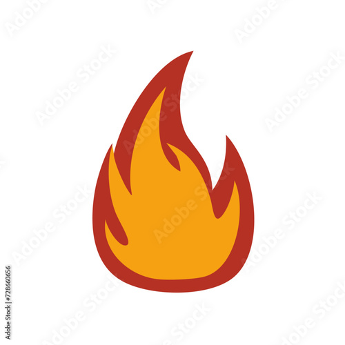 Stylized Flame Graphic