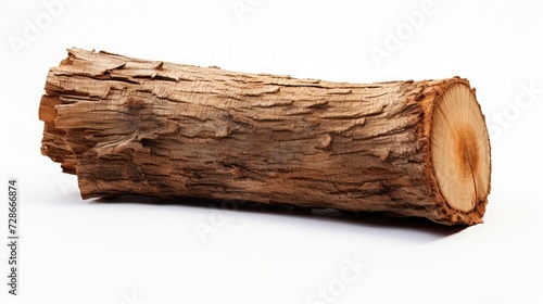 A log stump with white background